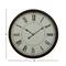 Black Traditional Metal Wall Clock, 30" x 30"